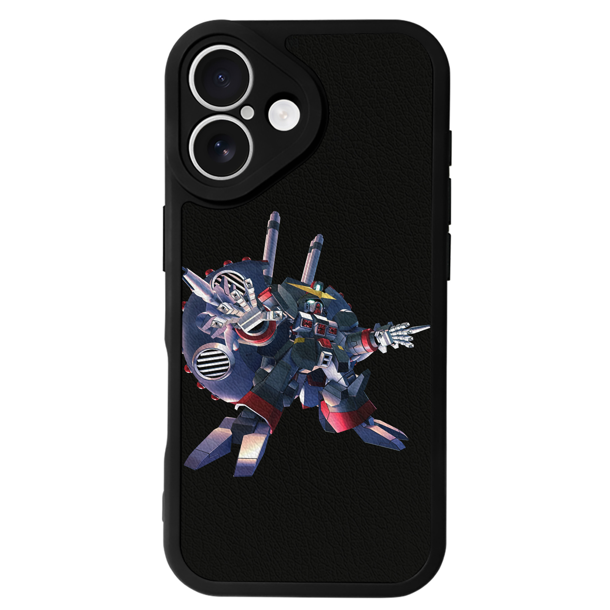 （画像用） 機動戦士ガンダム Mobile Suit Gundam 【iPhone 16シリーズ対応】シリコンスマホケース（レザー調） 材質：シリコン